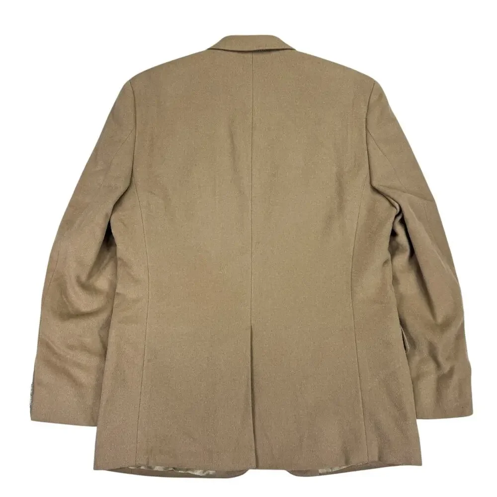 Michael Kors Mens Kipp Wool Cashmere Luxury Classic Fit Sport Coat Tan 40R